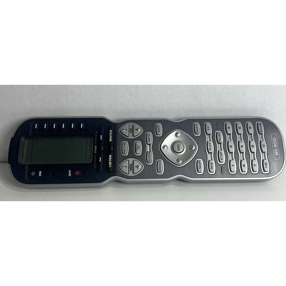 MX-900i  Universal Remote Control  Wireless Remote Control, Black And Gray